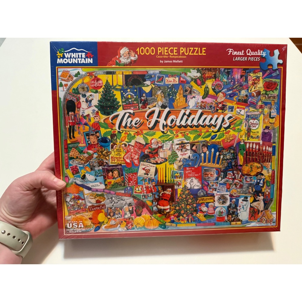 White Mountain Puzzles The Holidays 1000 Piece Jigsaw Puzzle James Mellett 1441